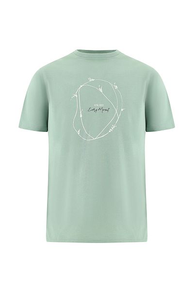 Abdullah Kiğılı Printed Cotton T-Shirt - Crew Neck, Regular Fit