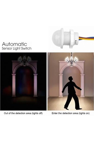 Choice 2 PCS Motion Sensor AC 220V 110V LED PIR Infrared Detector IR Infrared Motion Sensor Switch Adjustab