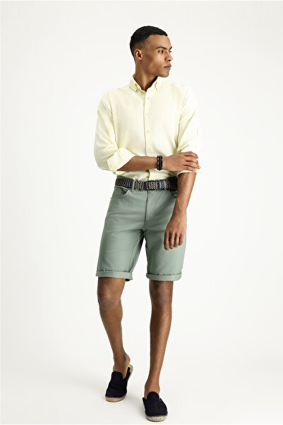 Kiğılı Uzun Kol Regular Fit Oxford Pamuk Gömlek