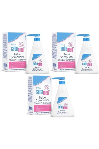 Sebamed Baby Shampoo 500ml with Pump (Set of 3)