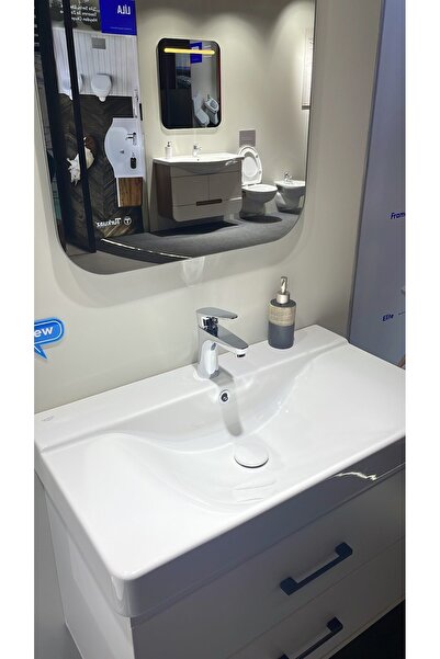 TURKUAZSERAMİK Cerastyle Mona 80 x 45 cm Dolap Uyumlu Lavabo