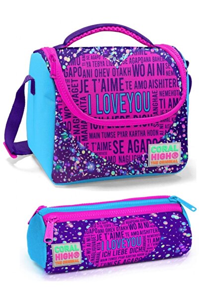Coral High Ljubičasto Plava Volim Te Devojčice Set za Ishranu Djece od Torba
