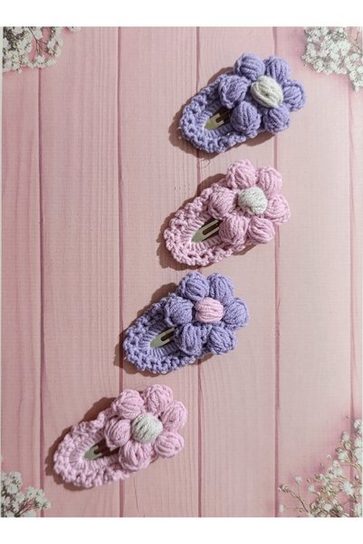 Ege Snap Daisy Buckle - Niche Hair Accessory Reflecting Your Hair Style (2 Pairs)