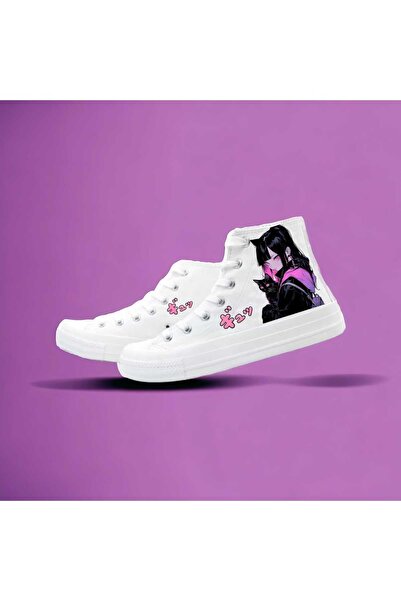 amazoondesing Tenis cu imprimeu anime - Pantofi sport pentru copii Canvas