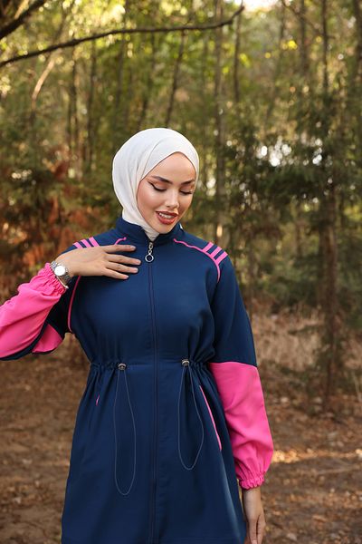 MİMİ Luxury Wear Σετ γυναικεία αθλητική φόρμα Hijab με φερμουάρ