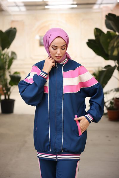 MİMİ Luxury Wear Σετ αθλητικής φόρμας Hijab - Γυναικεία, με φερμουάρ