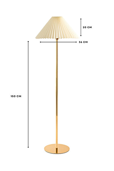 HOMİNG Homing Orijinal Gold Kaplama Lambader Pileli Başlık Ekru