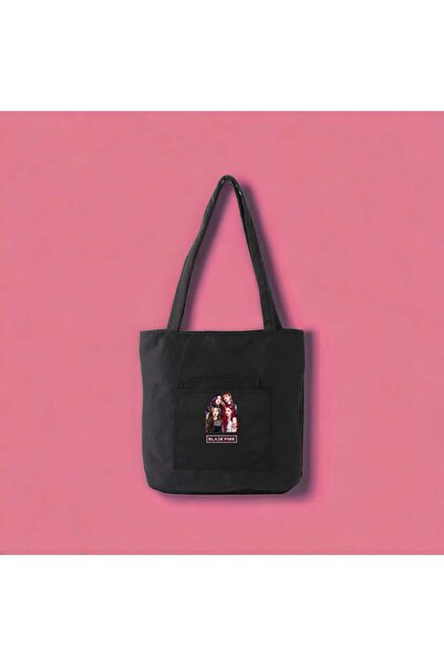 amazoondesing Blackpink baskılı omuz çantası ayakkabı ile kombin yapabilirsiniz