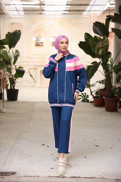 MİMİ Luxury Wear Σετ αθλητικής φόρμας Hijab - Γυναικεία, με φερμουάρ