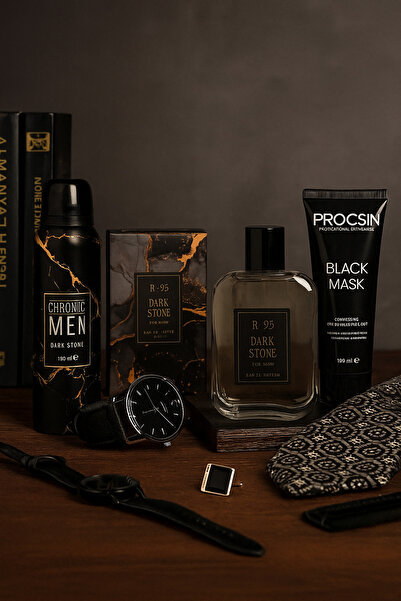 Rebul Dark Stone R-95 3lü Erkek Edp Parfüm Seti