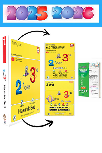 Tonguç Yayınları 3. Sınıf 2 Den 3 E Hazırlık Seti Telafi Eğitimi Ön Hazırlık ...