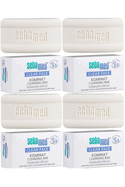 Sebamed Clear Face Compact Facial Cleansing Bar Soap for Acne-Prone Skin 100Gr (Set of 4)