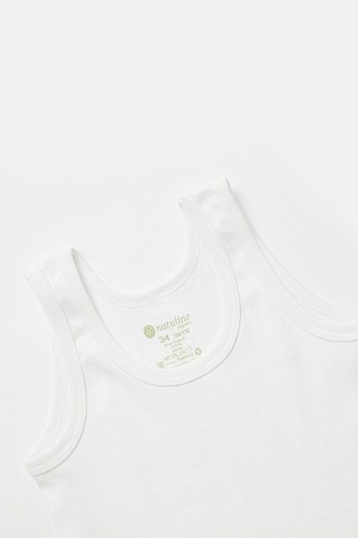 natuline Boys' Organic Cotton Ribbed Undershirt 3 Pack