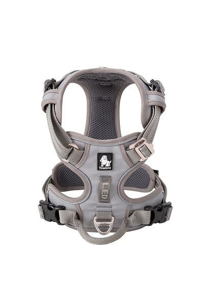 True Love Ergonomic, Gray Chest Collar with Aluminum D-ring