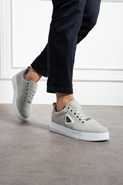 L.A Polo Thick Soled Ice Color Suede Men's Sneaker
