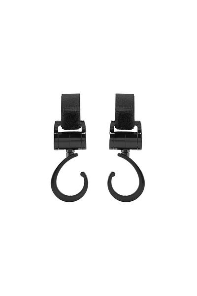 Gezenbebe Set of 4 - Cup Holder, Phone Holder, 2 Stroller Hooks, Seat Belt Clip