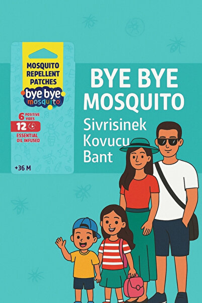 Bye Bye Mosquito Sivrisinek Kovucu Bant 6 Adet - 8682257731313