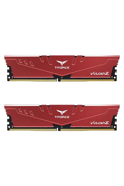 TEAM T-Force Vulcan Z Red 32Gb 2X16Gb 3200Mhz Cl16 Ddr4 Gaming Ram (Tlzrd432G3200Hc16Fdc01)