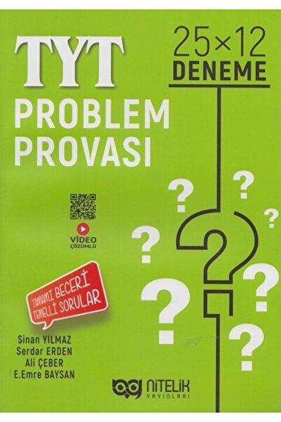Nitelik Yayınları Tyt Problem Provası 25x12 Deneme