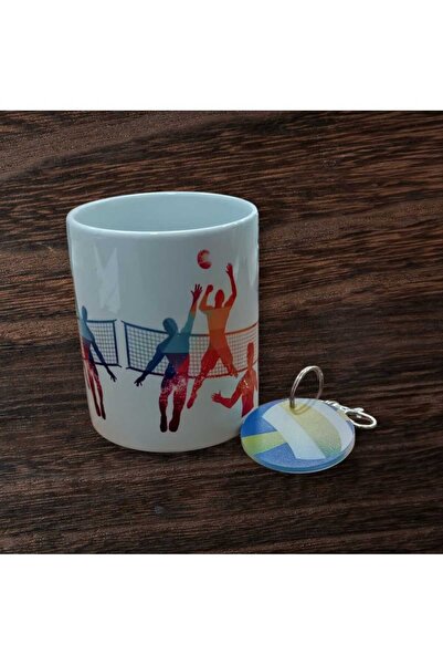 LADİJİTAL BASKI ÇÖZÜMLERİ Spinning Volleyball Batch Trophy and Volleyball Keychain