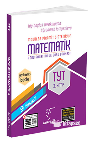 Karekök Yayınları KAREKÖK TYT MATEMATİK 3.KİTAP MPS (MODÜLER PİRAMİT SİSTEMİ)