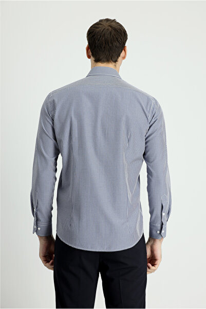 Kiğılı Μακρυμάνικο Slim Fit Slim Fit καρό βαμβακερό πουκάμισο