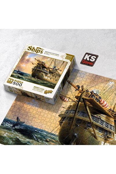 Ks Games Hms Agamemnon In Atlantic 500 Piece Puzzle