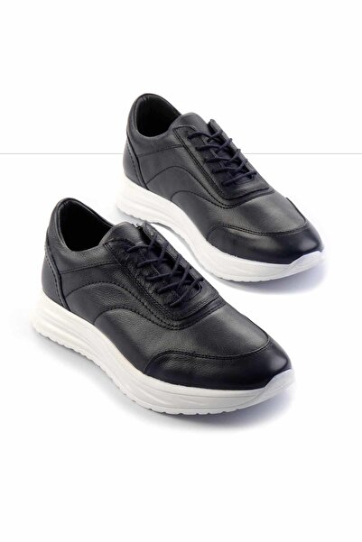 Bambi Lacivert Leather Erkek Casual Ayakkabı E01759500803