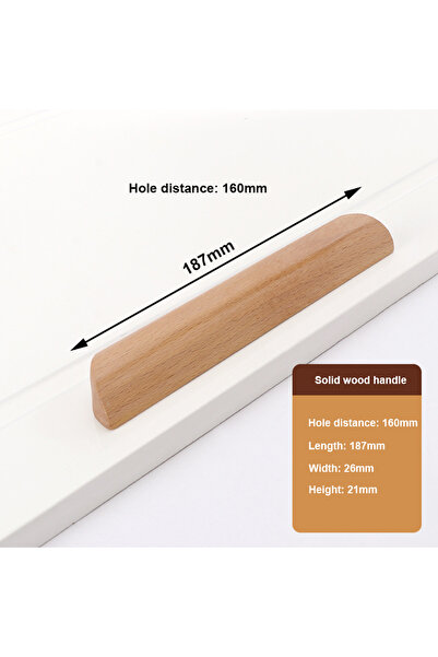 Choice مسافة الفتحة 160 مم، مقبض أثاث خشبي، مقابض أدراج، خزانة، مقابض من الخش...