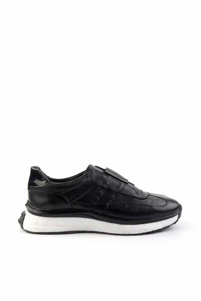 Bambi Siyah Leather Erkek Sneaker E01310116041