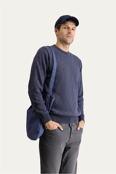 Kiğılı Woolen Patterned Crew Neck Knitwear Sweater - Regular Fit