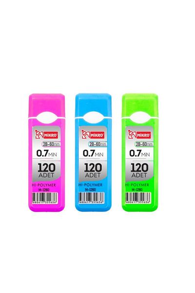Mikro M-1260 قلم هاي بوليمر 60 ملم 0.7 طرف 120 لي 6 أنابيب