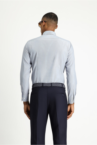 Kiğılı Сорочка з довгими рукавами Slim Fit Slim Fit Класична бавовняна сорочка з візерунком, що легко прасується