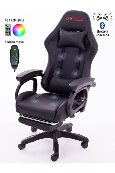 ALC SPORTS AURORA PRO Bluetooth Oyuncu Koltuğu 7 Nokta Masaj Özellikli RGB Iş...