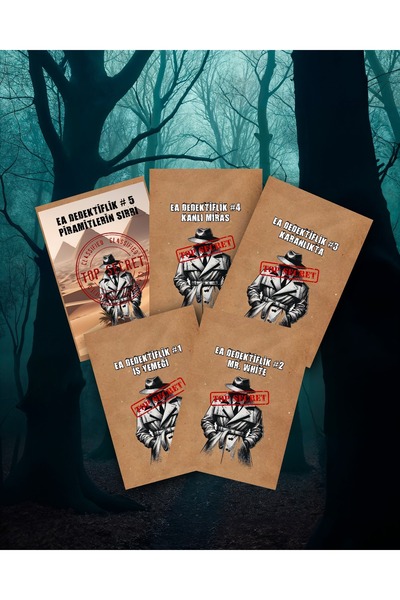 EGE AKADEMİ 5li Paket Premium Versiyon Dedektif Oyunu Çözülemeyen Davalar