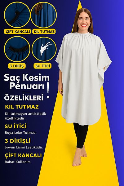 Nano Absolute Polyester Water Repellent Hair Cutting Penuar and Hairdresser Hair Cutting Apron