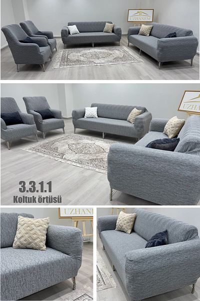 uzhanem 3 3 1 1 Stretch Elastic Flexible Washable Jacquard Sofa Cover Set Sofa Cover