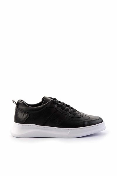 Bambi Μαύρα Δερμάτινα Ανδρικά Παπούτσια Casual E01759070203