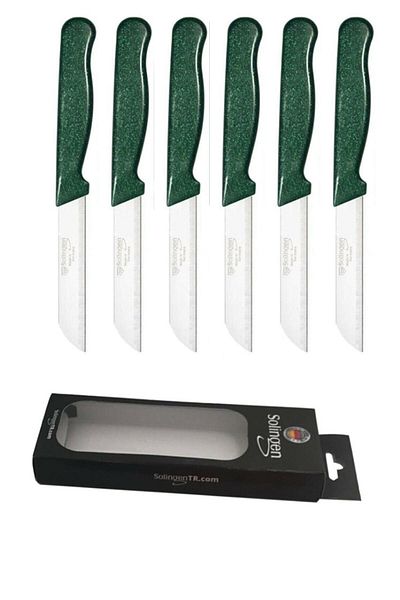 HerkeseUygun Original Solingen 6-Piece Serrated Fruit and Vegetable Knife
