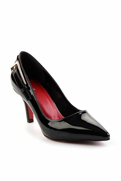 Bambi Siyah Kadın Klasik Topuklu Ayakkabı K01231400808