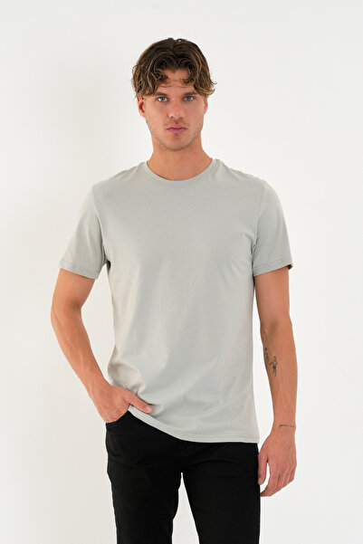 the ramify Regular Fit Unprinted Basic T-Shirt 100% Cotton Soft Textured Crew...