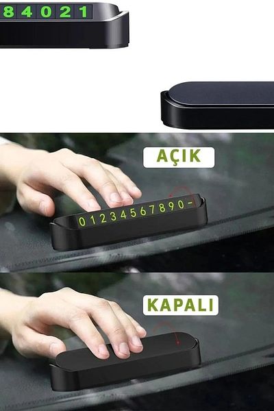 FBZhome Vehicle Parking Phone Numberer Magnet Open Close System