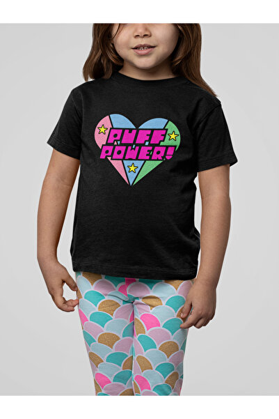 SEVBANO Tricou pentru copii unisex cu desene animate Puff Power Written Power...