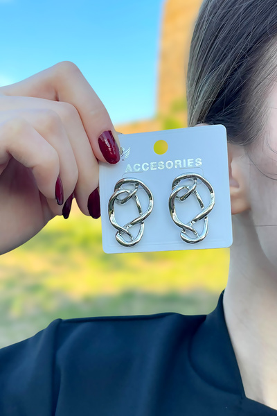 TAKIPORT أقراط نسائية هندسية لا تفقد اللون