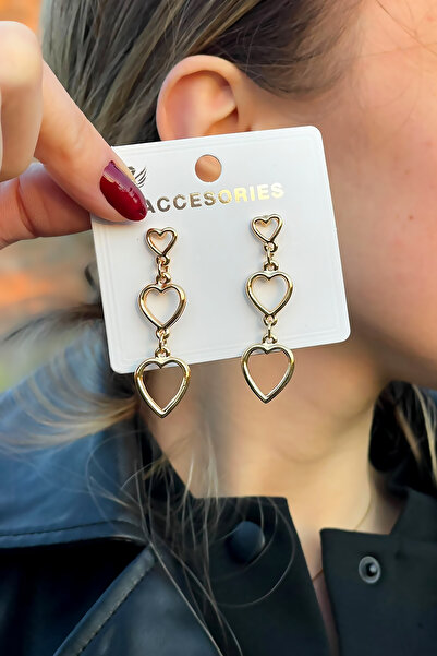 TAKIPORT Dangle Heart Detail Women's Earrings