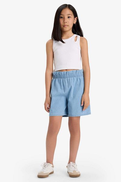 DeFacto Pantaloni scurți din jean pentru fete E6690a825sm