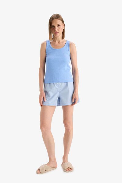 DeFacto Top de pijama cu gât rotund, fără mâneci, cu fiting obișnuit-Fall in Love F0110AX25SM