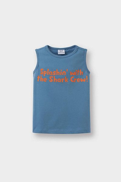 DeFacto Baby Boy Crew Neck Printed 2-Piece Undershirt E2338A525Hs