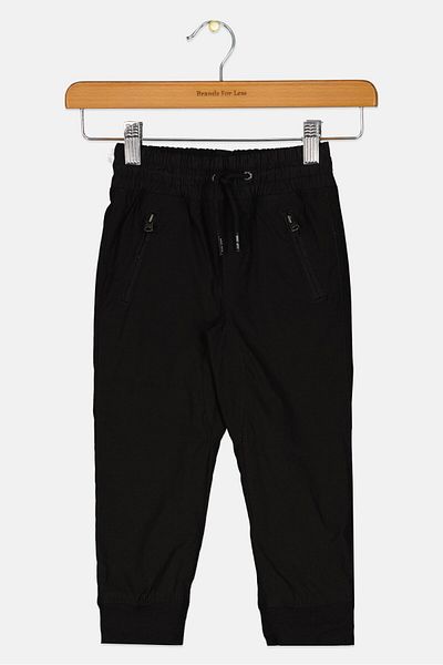 GAP Toddlers Boy Solid Jogger Pants, Black
