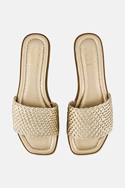 XTI Women Slip On Flats, Gold